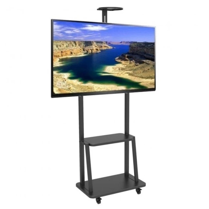 Mobilny Stojak do Telewizora LED/LCD 32‑70 cali 60kg z Półką - obrazek 2