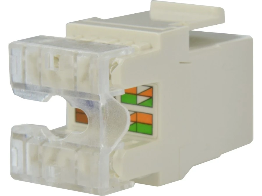 Moduł keystone RJ45 UTP kat.6 nieekranowany tylny montaż biały NEKU - obrazek 3