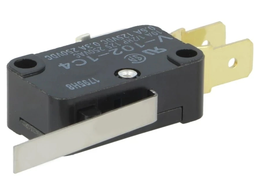 Mikroprzełącznik SNAP ACTION z dźwignią SPDT 10A/250VAC IP40 V‑102‑1C4 - obrazek 1