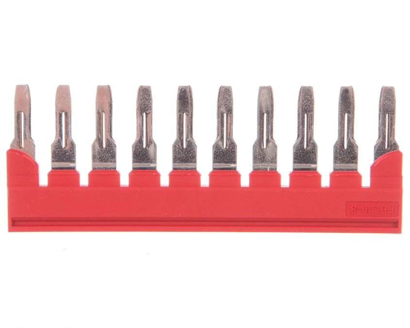 Mostek wtykany 10‑biegunowy czerwony FBS 10‑8 3030323 /10szt./ - obrazek 1