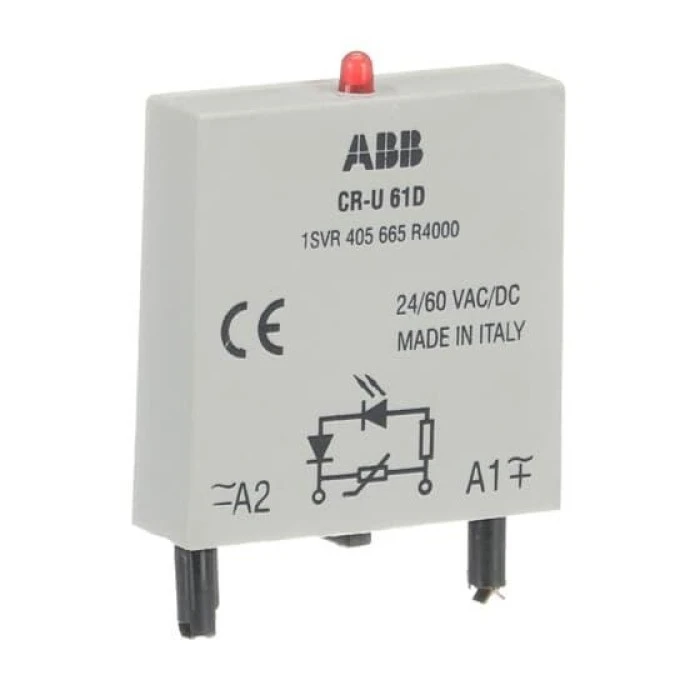 Moduł CR‑U 61D warystora i diody LED czerwonej 24‑60VAC/DC 1SVR405665R4000 /10szt./ - obrazek 1