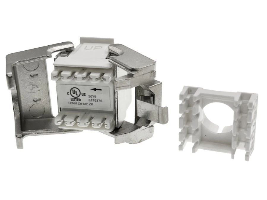 Moduł keystone RJ45 beznarzędziowy STP kat.6 PoE+ Podw. par. transmisyjne ALANTEC MB004‑1 - obrazek 2