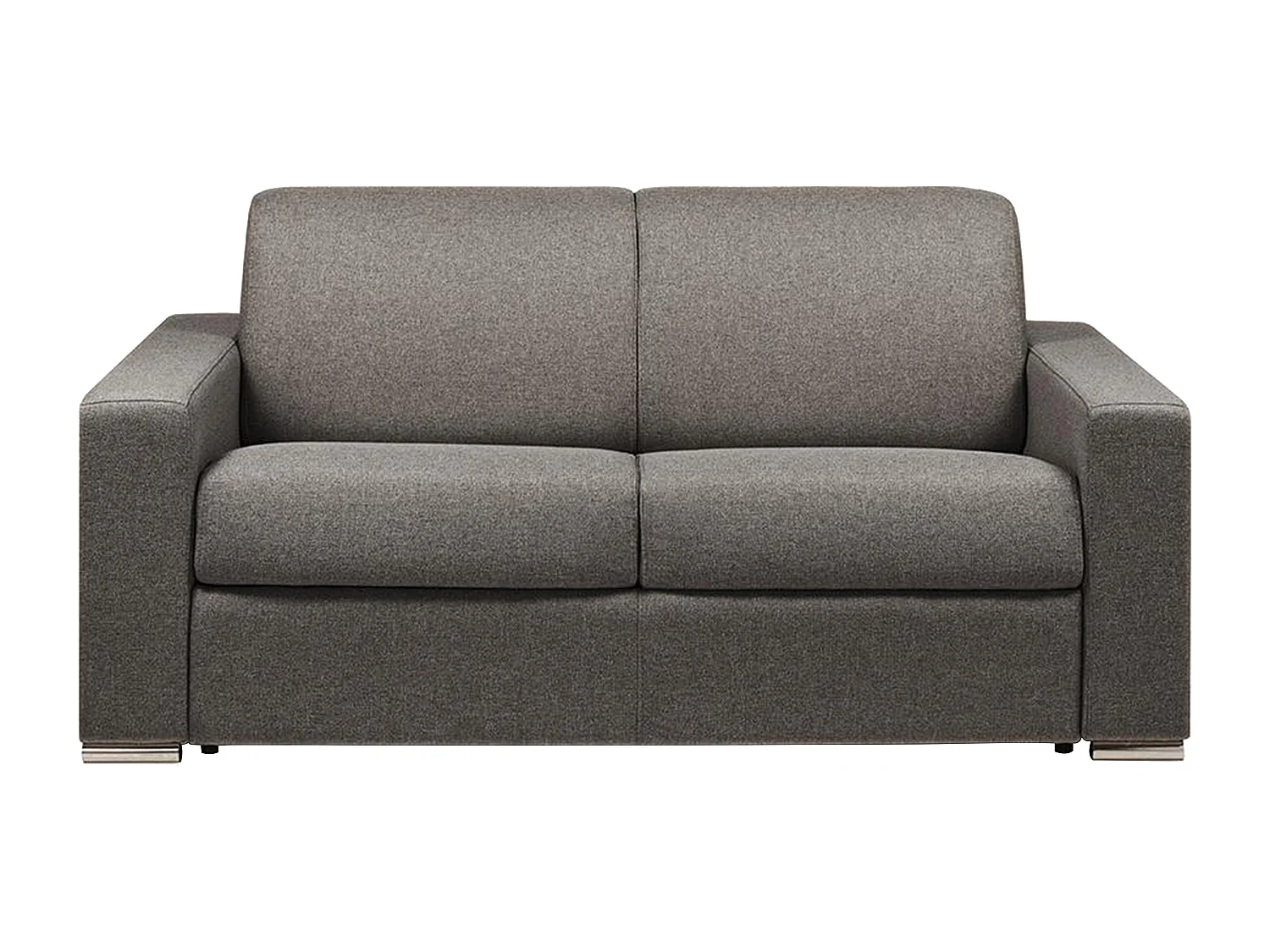 Kanapa 2-osobowa typu express - Antracytowy - Wymiary miejsca do spania: 120 cm - Materac 18 cm - z pamięcią kształtu - CALITO 130159 - obrazek 1