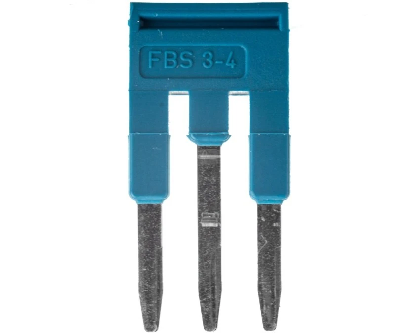 Mostek wtykany 3‑biegunowy 4,2mm niebieski FBS 3‑4 BU 3030130 /50szt./ - obrazek 1