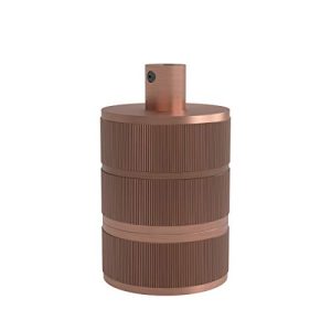Calex 60 W 250 V E27 aluminium 3 pierścienie model uchwyt lampy, średnica 48 mm, miedź matowa Calex 60 W 250 V E27 aluminium 3 pierścienie model uchwyt lampy, średnica 48 mm, miedź matowa