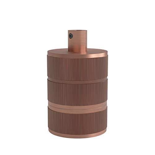 Calex 60 W 250 V E27 aluminium 3 pierścienie model uchwyt lampy, średnica 48 mm, miedź matowa Calex 60 W 250 V E27 aluminium 3 pierścienie model uchwyt lampy, średnica 48 mm, miedź matowa
