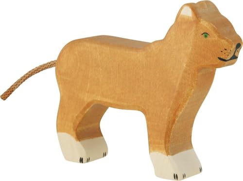 Holztiger Lwica Wielokolorowa - Figurka drewniana - od 24 miesięcy - obrazek 1