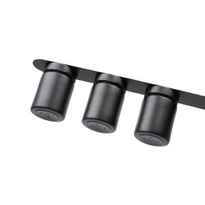 silwy® Słoiki magnetyczne na delikatesy zestaw 3 szt. ALL BLACK z wbudowanymi magnesami i metalową listwą w kolorze czarnym silwy® Słoiki magnetyczne na delikatesy zestaw 3 szt. ALL BLACK z wbudowanymi magnesami i metalową listwą w kolorze czarnym