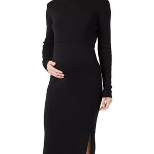 Noppies Sukienka damska Foumbot z długim rękawem, Black P090, 34 Noppies Sukienka damska Foumbot z długim rękawem, Black P090, 34