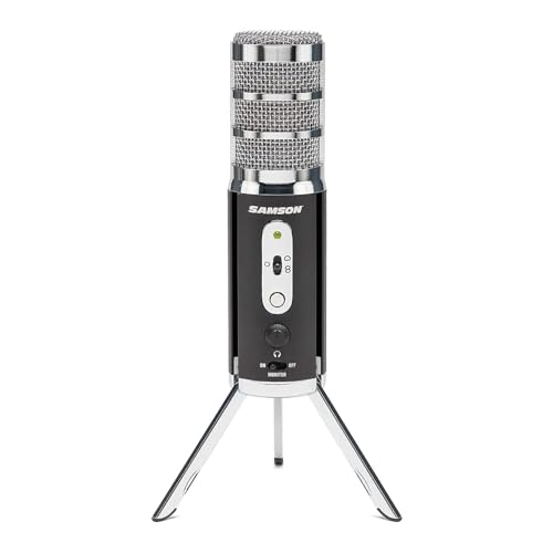 SAMSON Satellite USB/iOS Broadcast Microphone for capturing high definition audio on your computer, iPhone or iPad Black, SASAT - obrazek 1