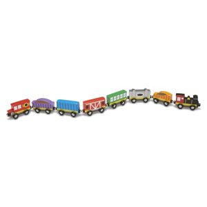 Melissa & Doug Wooden Train Cars 8 Piece Set, Magnetic Trains Carriages, Toys for 3 Year Old Boy Gifts, Toy Toddler 3+ Boys Girls 4 5 6 Melissa & Doug Wooden Train Cars 8 Piece Set, Magnetic Trains Carriages, Toys for 3 Year Old Boy Gifts, Toy Toddler 3+ Boys Girls 4 5 6