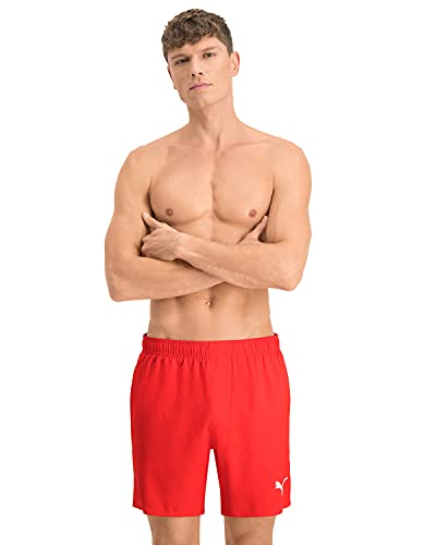 Puma Męskie Spodenki Kąpielowe – Czerwone – M Puma Męskie Spodenki Kąpielowe – Czerwone – M