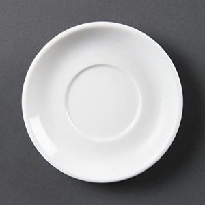 12 x Olympia białe naczynia do układania spodków espresso porcelanowa płyta kuchenna 12 x Olympia białe naczynia do układania spodków espresso porcelanowa płyta kuchenna