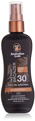 Australian Gold SPF 30 Spray Gel + Bronzer 100 ml - obrazek 1