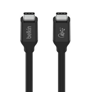 Belkin Connect USB-C do USB-C USB4/Thunderbolt 3 40 Gb/s 100 W Czarny Belkin Connect USB-C do USB-C USB4/Thunderbolt 3 40 Gb/s 100 W Czarny