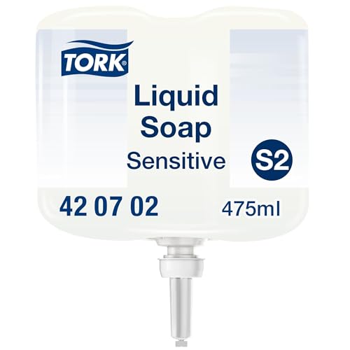 Tork Łagodne Mydło w Płynie Mini do Skóry Wrażliwej S2, Testowane Dermatologicznie, 8 x 475 ml, 420702 - obrazek 1