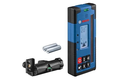 Bosch Professional Odbiornik laserowy LR 60 (uchwyt odbiornika RB 60, 2 baterie AA, zakres pracy: promień do 300 m, idealny lasera obrotowego GRL 600 CHV) - obrazek 1