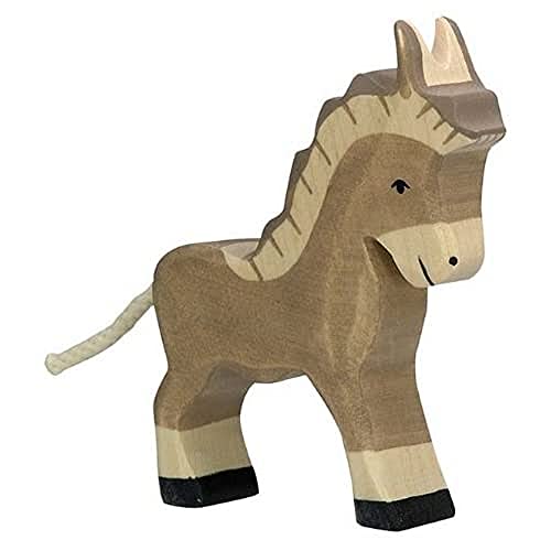 Holztiger Figurka Osioł 80049 - Ręcznie malowana z drewna - obrazek 1
