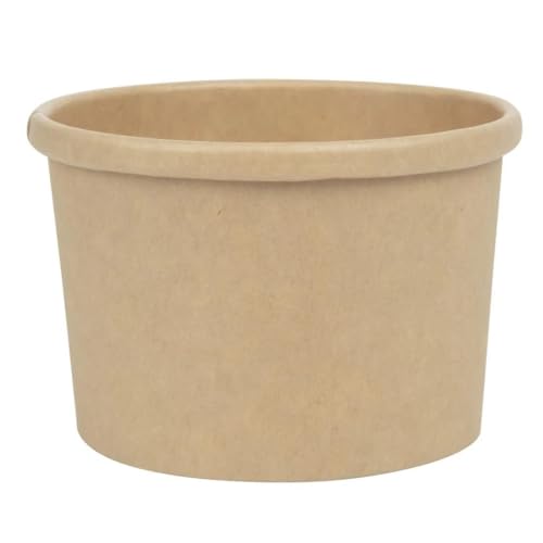 Colpac Kubki do zupy z recyklingu papieru kraft mikrofalówki 225 ml / 8 uncji (500 szt.) - obrazek 1