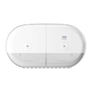 Podwójny podajnik na papier toaletowy w rolce Tork SmartOne® Mini, duża pojemność, biały T9, seria Elevation, 682000 Podwójny podajnik na papier toaletowy w rolce Tork SmartOne® Mini, duża pojemność, biały T9, seria Elevation, 682000