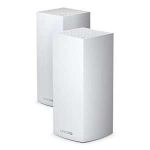 Trójpasmowy system WLAN Linksys Velop MX10600 mesh Wi Fi 6 (AX5300) Router z funkcją repeatera/wzmacniacza zasięgu do 525 m2 dla 100+ urządzeń MU MIMO i kontrola rodzicielska 2 szt., biały Trójpasmowy system WLAN Linksys Velop MX10600 mesh Wi Fi 6 (AX5300) Router z funkcją repeatera/wzmacniacza zasięgu do 525 m2 dla 100+ urządzeń MU MIMO i kontrola rodzicielska 2 szt., biały