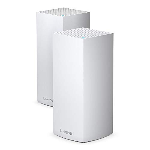 Trójpasmowy system WLAN Linksys Velop MX10600 mesh Wi Fi 6 (AX5300) Router z funkcją repeatera/wzmacniacza zasięgu do 525 m2 dla 100+ urządzeń MU MIMO i kontrola rodzicielska 2 szt., biały Trójpasmowy system WLAN Linksys Velop MX10600 mesh Wi Fi 6 (AX5300) Router z funkcją repeatera/wzmacniacza zasięgu do 525 m2 dla 100+ urządzeń MU MIMO i kontrola rodzicielska 2 szt., biały