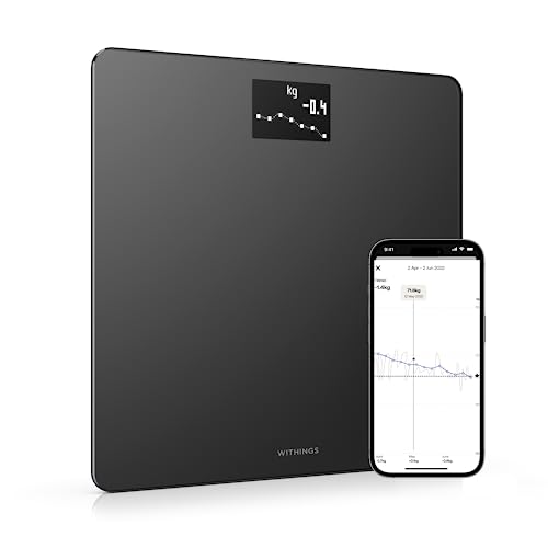 Withings Body – Elektroniczna waga osobista – 180 kg, 100 g – Czarna Withings Body – Elektroniczna waga osobista – 180 kg, 100 g – Czarna