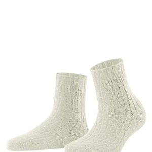 FALKE Kobiety Skarpety Bedsock Rib W Hp Wełna ciepłe miękkie 1 Para, Biały Off White 2049, 35 38 FALKE Kobiety Skarpety Bedsock Rib W Hp Wełna ciepłe miękkie 1 Para, Biały Off White 2049, 35 38