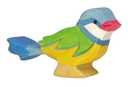 Holztiger Mésange Bleu - Ręcznie Malowana Zabawka Drewniana Dla Dzieci Od 3 Roku Życia - obrazek 1