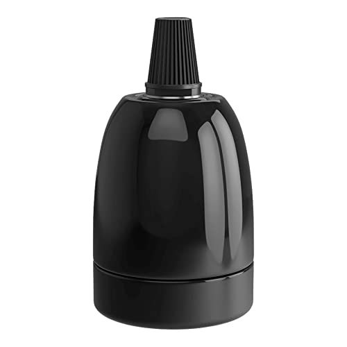 Calex 60 W 250 V E27 ceramiczny uchwyt do lampy, 47 mm średnicy, czarny Calex 60 W 250 V E27 ceramiczny uchwyt do lampy, 47 mm średnicy, czarny