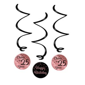 PD Party Wszystkiego najlepszego z okazji urodzin spirale sufitowe na urodziny Dekoracja urodzinowa Różowy czarny 25 Kobieta i mężczyzna 3 sztuki ⌀ 14 cm Długość 70 PD Party Wszystkiego najlepszego z okazji urodzin spirale sufitowe na urodziny Dekoracja urodzinowa Różowy czarny 25 Kobieta i mężczyzna 3 sztuki ⌀ 14 cm Długość 70