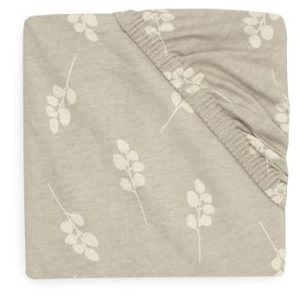 Jollein prześcieradło dżersejowe z gumką do łóżeczka dziecięcego Twig, Olive Green 60 x 120 cm 100% bawełna beżowe oliwkowymi gałązkami Jollein prześcieradło dżersejowe z gumką do łóżeczka dziecięcego Twig, Olive Green 60 x 120 cm 100% bawełna beżowe oliwkowymi gałązkami