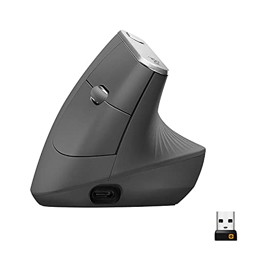 Logitech MX Vertical Ergonomiczna Mysz Bezprzewodowa - 910-005448 - obrazek 1