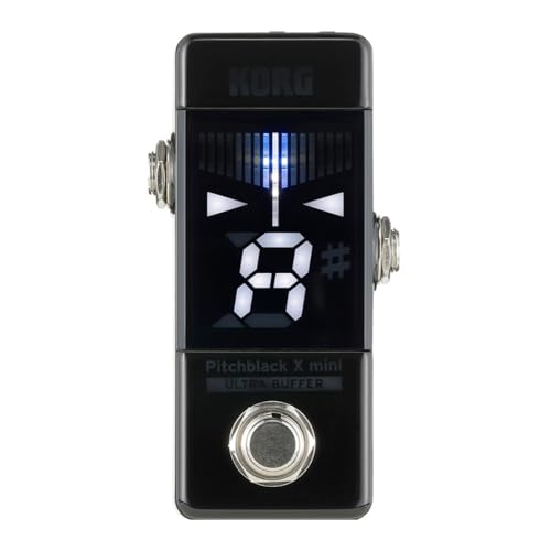 Korg PB X mini Pitchblack Series Gitara chromatyczna/basowa tuner czarny - obrazek 1