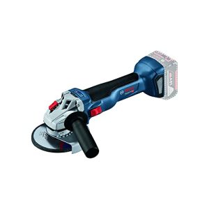 Bosch Professional system 18V: akumulatorowa szlifierka kątowa GWS 18V 10 (średnica tarczy 125 mm, kołnierz mocujący, nakrętka mocująca, osłona) Bosch Professional system 18V: akumulatorowa szlifierka kątowa GWS 18V 10 (średnica tarczy 125 mm, kołnierz mocujący, nakrętka mocująca, osłona)