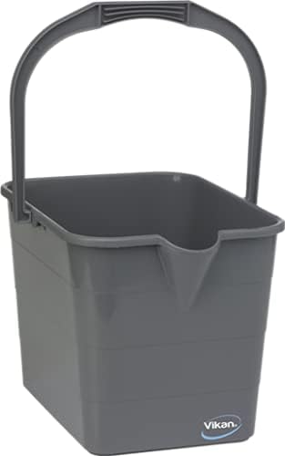 Vikan 375018 tradycyjne wiadro do mopa, 15 l, szary, pudełko 10 szt. - obrazek 1