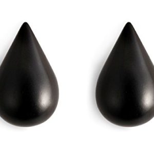 Normann Copenhagen Haczyk na ścianę, drewno, czarny, 6 x 8,7 9,3 cm Normann Copenhagen Haczyk na ścianę, drewno, czarny, 6 x 8,7 9,3 cm