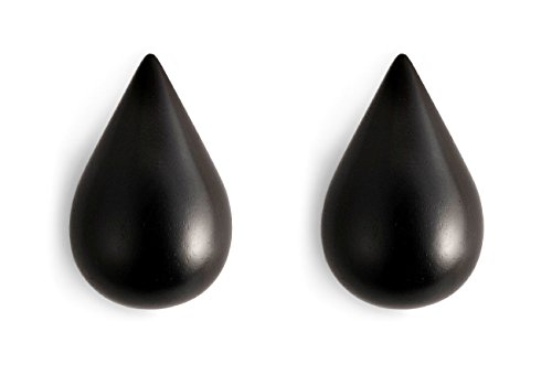 Normann Copenhagen Haczyk na ścianę, drewno, czarny, 6 x 8,7 9,3 cm - obrazek 1