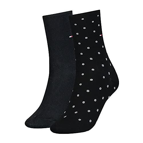 Tommy Hilfiger Skarpety Damskie – Kropki – Czarny – Rozmiar 39-42 EU Tommy Hilfiger Skarpety Damskie – Kropki – Czarny – Rozmiar 39-42 EU