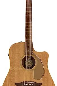 Fender Redondo Player gitara akustyczna, podstrunnica orzechowa, złota maskownica, naturalna