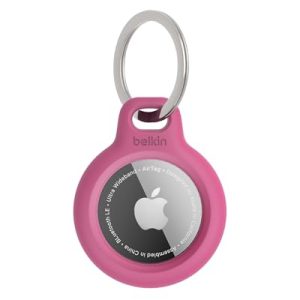 Belkin Secure Holder with Keyring for Airtag Pink Belkin Secure Holder with Keyring for Airtag Pink