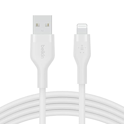 Kabel Belkin Boost Charge Flex Silicone MFi USB A do Lightning 1m, biały Kabel Belkin Boost Charge Flex Silicone MFi USB A do Lightning 1m, biały