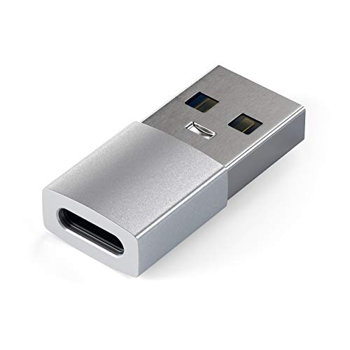 SATECHI Adapter Konwerter Typ A Do Typu C USB Męski Żeński Kompatybilny Z iMac, MacBook Pro/MacBook, Laptopami, Komputerami I Innymi (Srebrny)