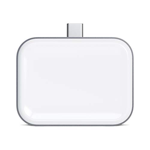SATECHI Bezprzewodowa Stacja Ładująca USB C Kompatybilna Z AirPods 4/Pro/3/2 Bezprzewodowym Etui Do Ładowania (Nie Jest Załączone)