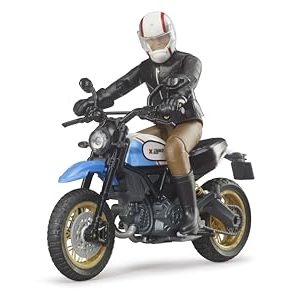 Bruder 63051 Scrambler Ducati Desert Sled z jeźdźcem, figurka, motocross Bruder 63051 Scrambler Ducati Desert Sled z jeźdźcem, figurka, motocross