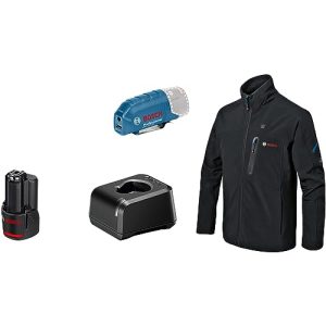 Bosch Professional Ogrzewana Kurtka GHJ 12+18 V XA (Zestaw z Adapterem USB GAA 12 21, Akumulatorem GBA 2,0 Ah, Ładowarką GAL 20) Rozmiar L Bosch Professional Ogrzewana Kurtka GHJ 12+18 V XA (Zestaw z Adapterem USB GAA 12 21, Akumulatorem GBA 2,0 Ah, Ładowarką GAL 20) Rozmiar L
