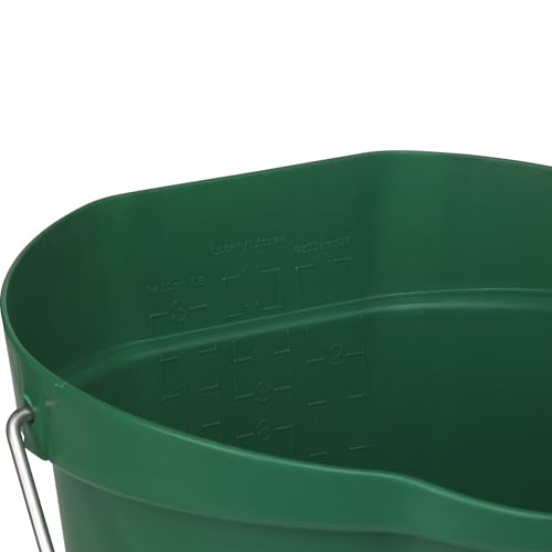 Vikan 56862 wiadro higieniczne, zielone, pojemność 12 litrów, długość 325 mm, szerokość 330 wysokość mm - obrazek 1