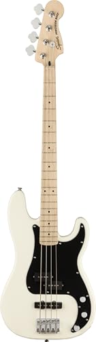 Squier by Fender Affinity Series elektryczna precyzyjna gitara basowa, podstrunnica klonowa, biała olimpijska - obrazek 1