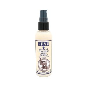 Reuzel Clay Hairspray For Men Fragrance Free Helps Control Frizz Adds Texture And Definition Achieve Dry, Gritty, Lived In Look Flexible Hold Suitable All Hair Types 3.38 Oz