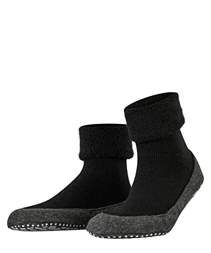 FALKE Mężczyźni Kapcie Cosyshoe M Hp Wełna z wypustkami na podeszwie 1 Para, Czarny Black 3000, 39/40 EU FALKE Mężczyźni Kapcie Cosyshoe M Hp Wełna z wypustkami na podeszwie 1 Para, Czarny Black 3000, 39/40 EU